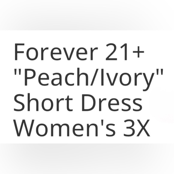 Forever 21+ "Peach/Ivory" Boho Tassel Mini Dress Women's 3X NWT - Picture 11 of 11